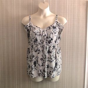 Torrid Ruffle Floral Babydoll Tank